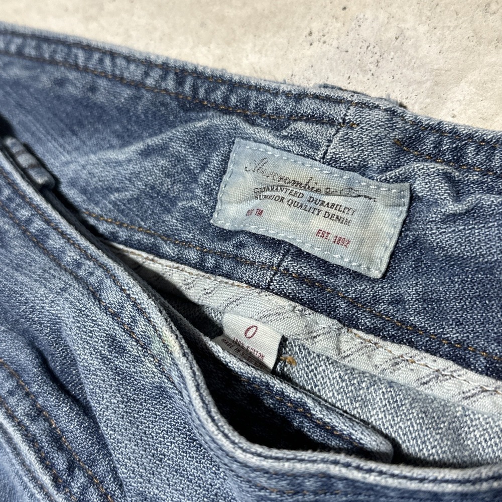 Vintage Abercrombie & Fitch Jeans Women's Y2K 29x32 Blue Medium Wash Flare - Picture 3 of 12